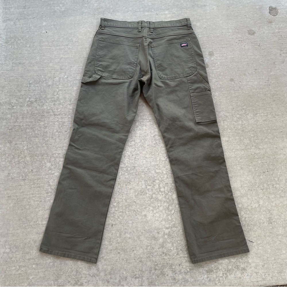 Dickies cargo carpenter pants army green
